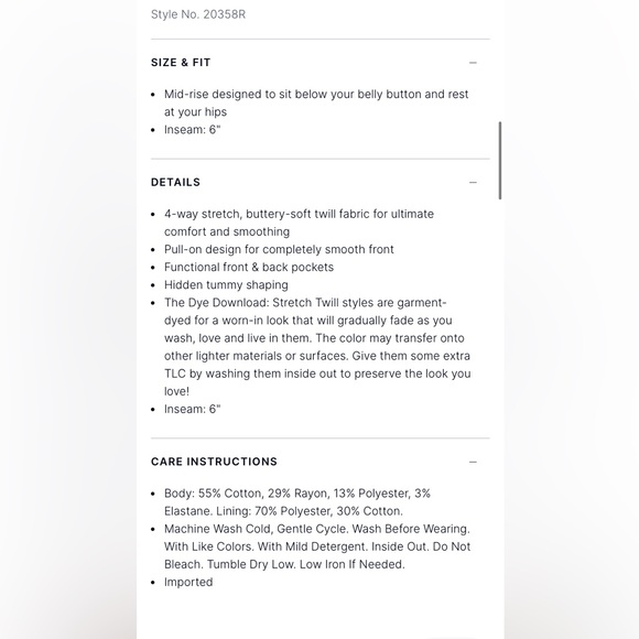 Spanx Stretch Twill Shorts 6” Camo 20358R - Picture 8 of 14